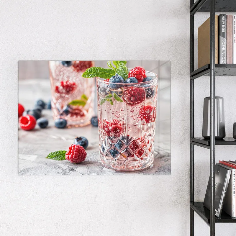 Magnettafel - Limonade mit Beeren