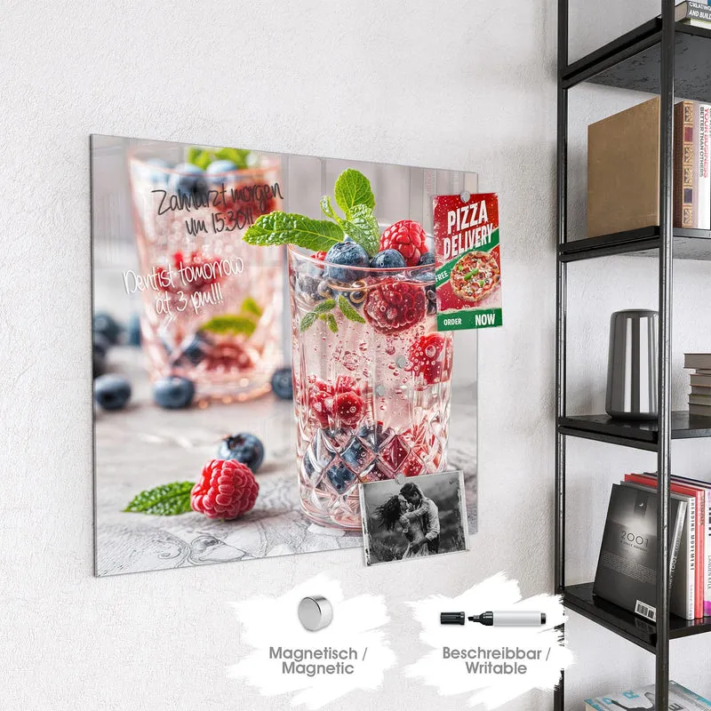 Magnettafel - Limonade mit Beeren