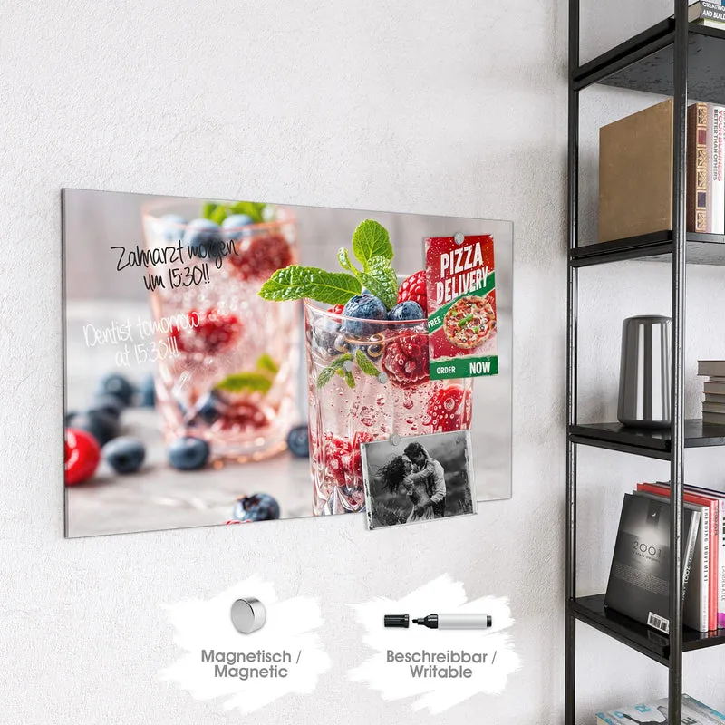 Magnettafel - Limonade mit Beeren