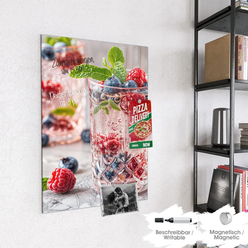 Magnettafel - Limonade mit Beeren