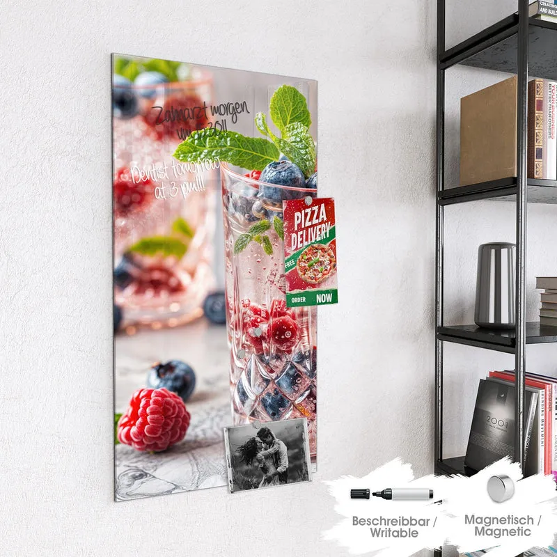 Magnettafel - Limonade mit Beeren