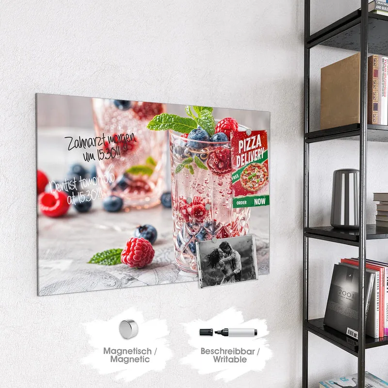Magnettafel - Limonade mit Beeren