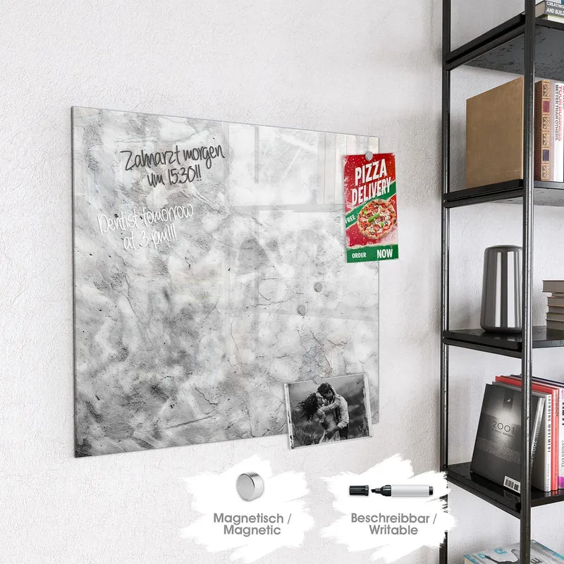 Magnettafel - Weißer Marmor