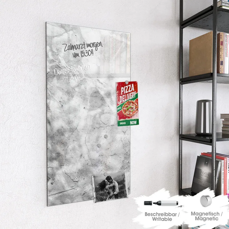 Magnettafel - Weißer Marmor