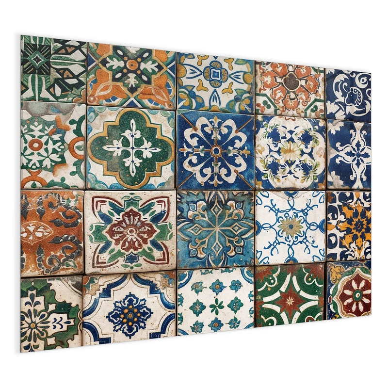 Magnettafel - Mediterrane Fliesen