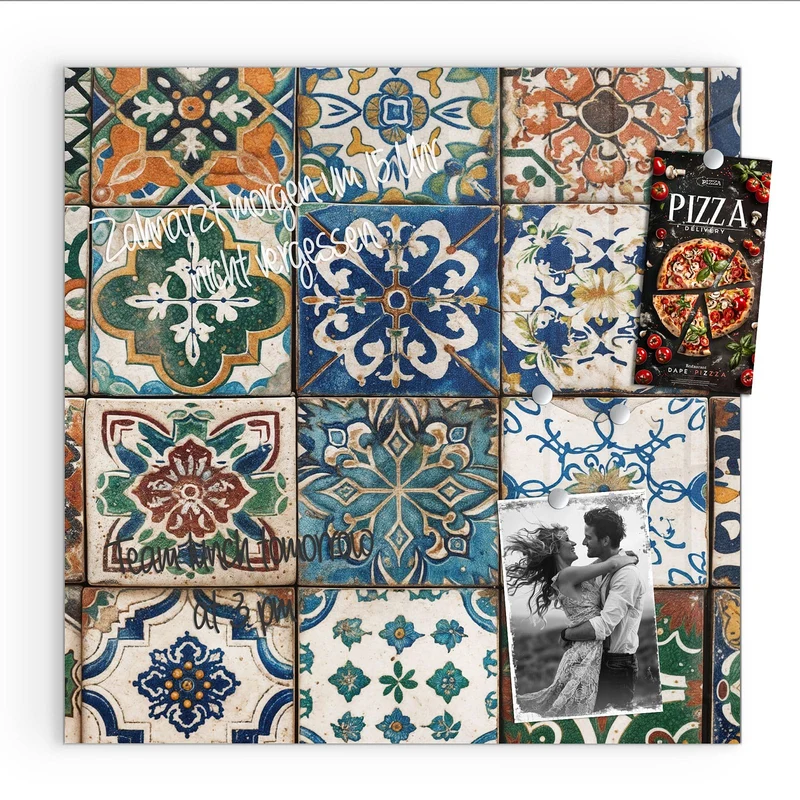 Magnettafel - Mediterrane Fliesen