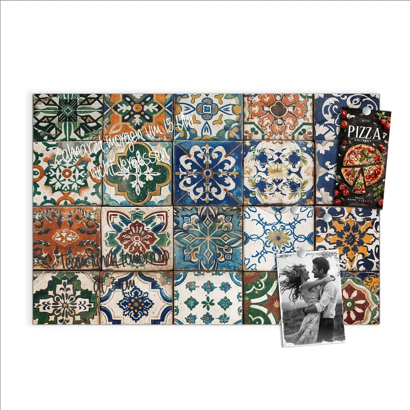 Magnettafel - Mediterrane Fliesen