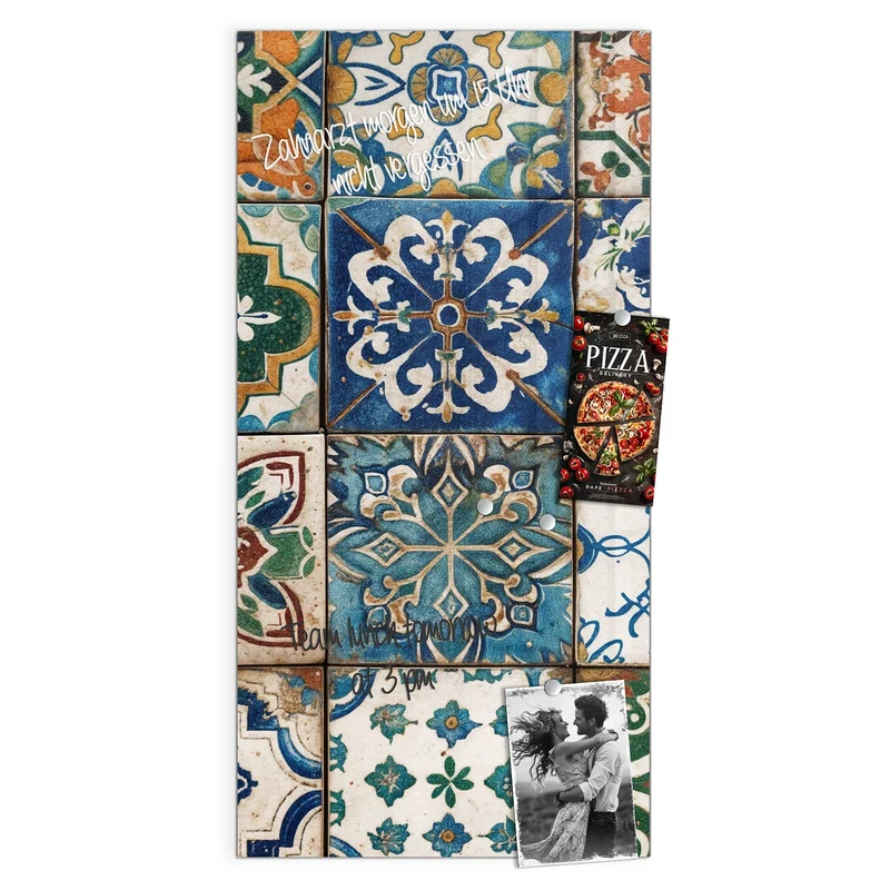 Magnettafel - Mediterrane Fliesen