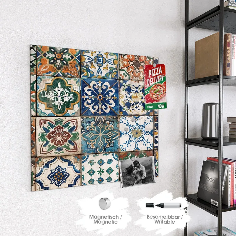 Magnettafel - Mediterrane Fliesen