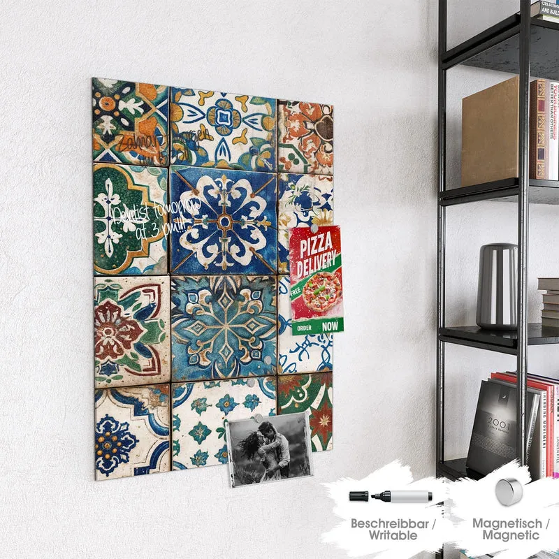 Magnettafel - Mediterrane Fliesen