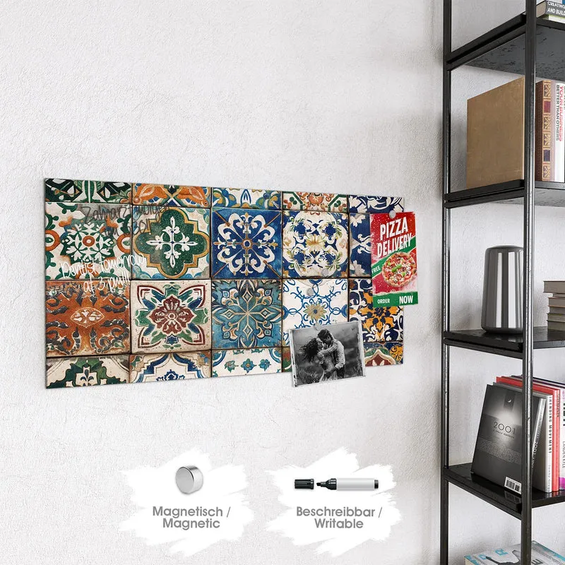 Magnettafel - Mediterrane Fliesen
