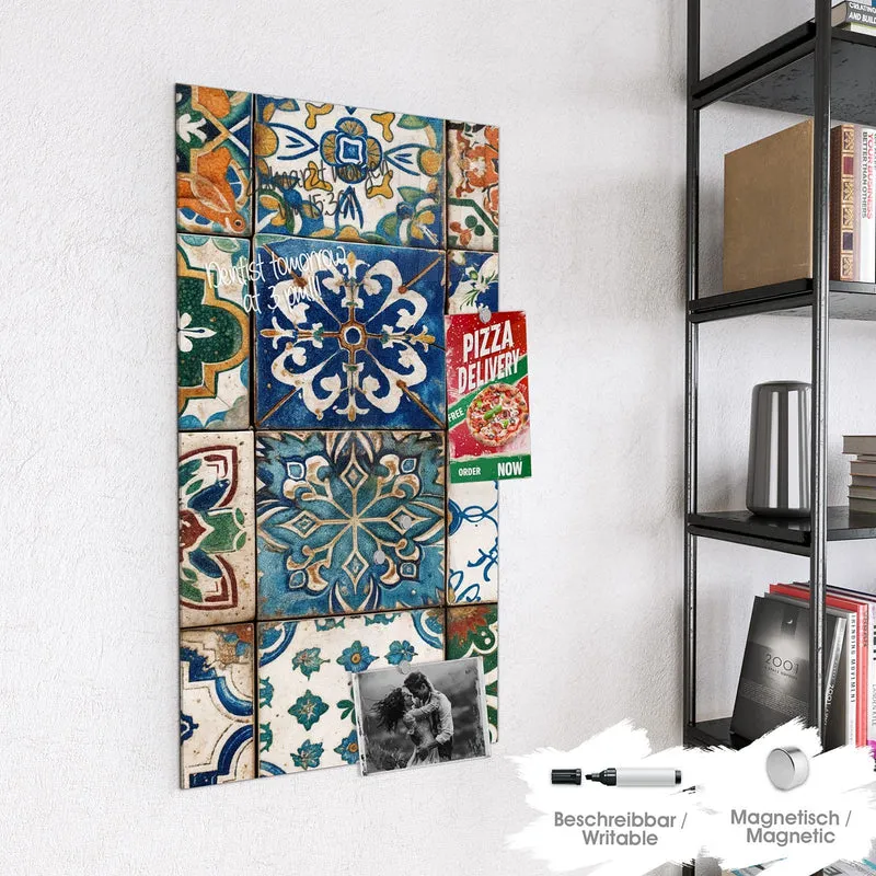 Magnettafel - Mediterrane Fliesen