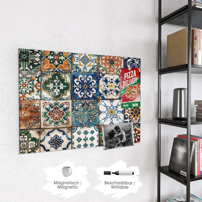 Magnettafel - Mediterrane Fliesen