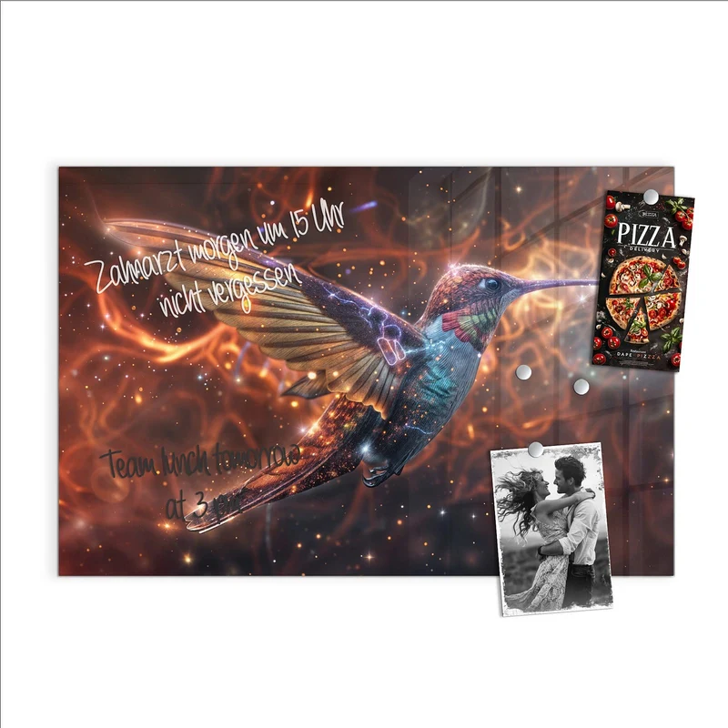 Magnettafel - Schimmernder Kolibri