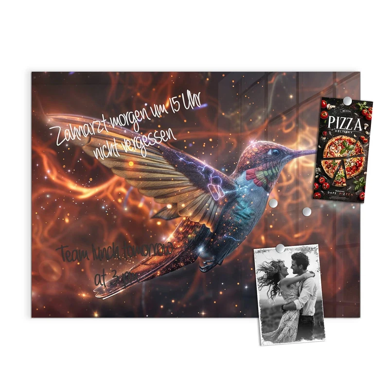 Magnettafel - Schimmernder Kolibri