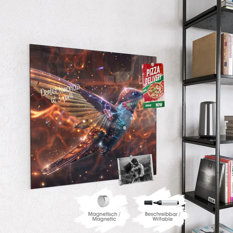 Magnettafel - Schimmernder Kolibri