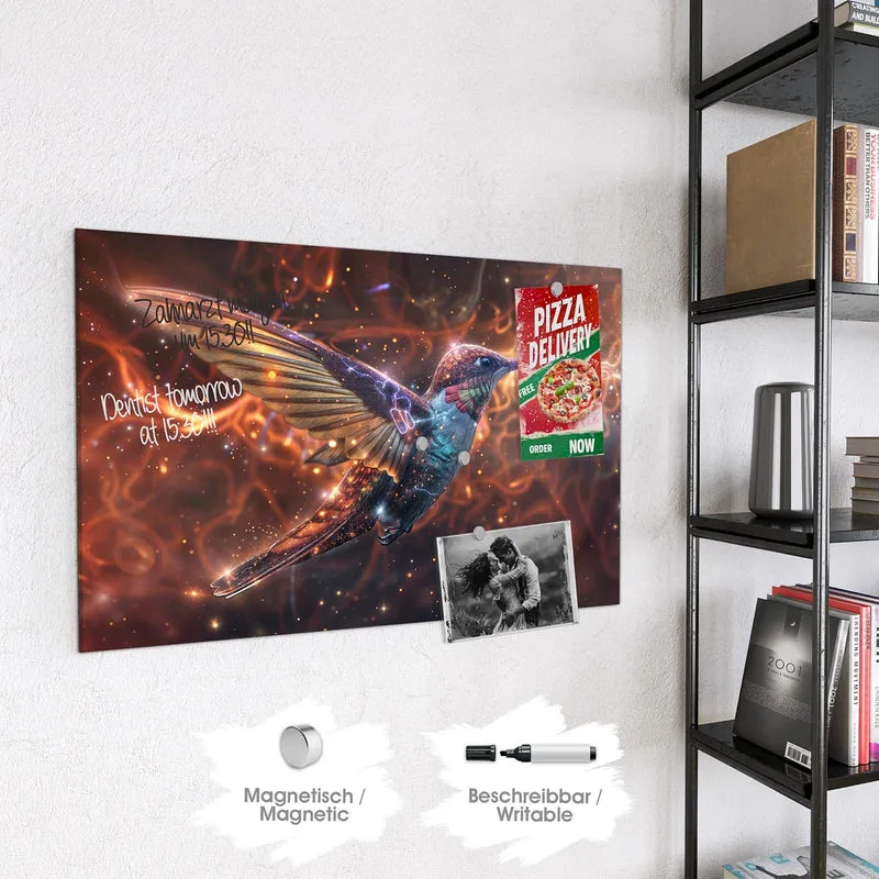 Magnettafel - Schimmernder Kolibri