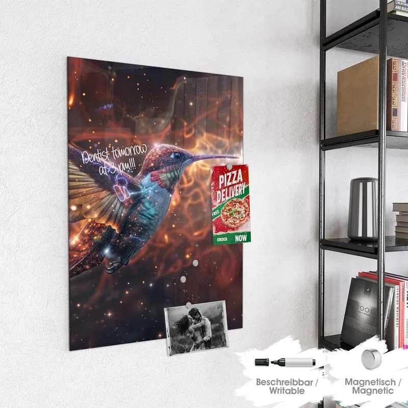 Magnettafel - Schimmernder Kolibri