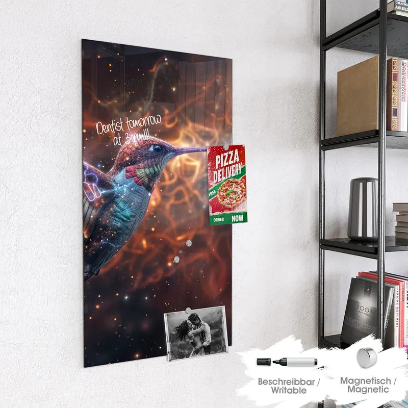 Magnettafel - Schimmernder Kolibri
