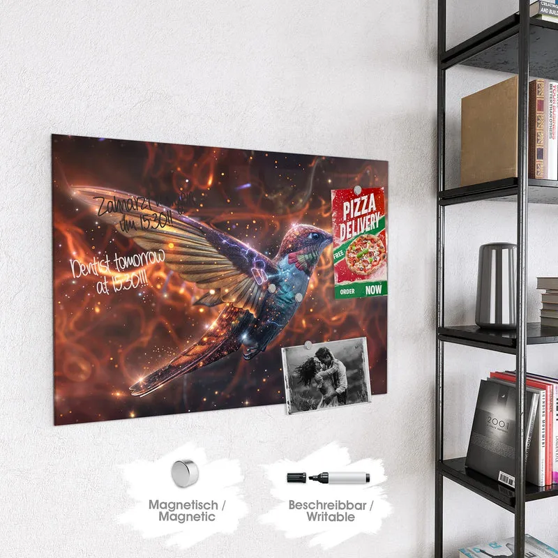 Magnettafel - Schimmernder Kolibri