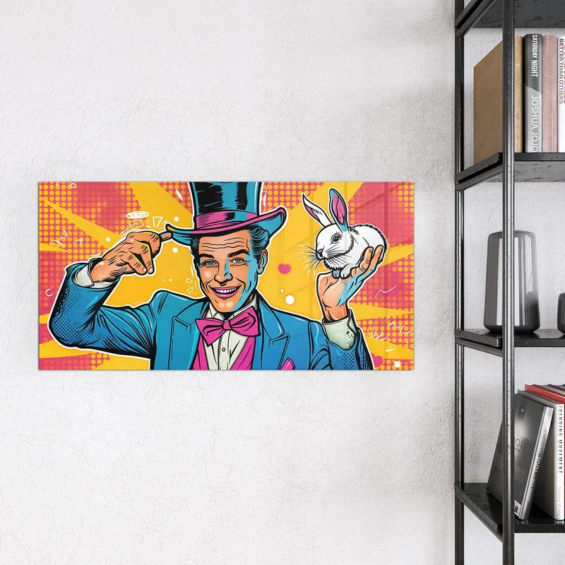 Magnettafel - Zauberer mit Hase