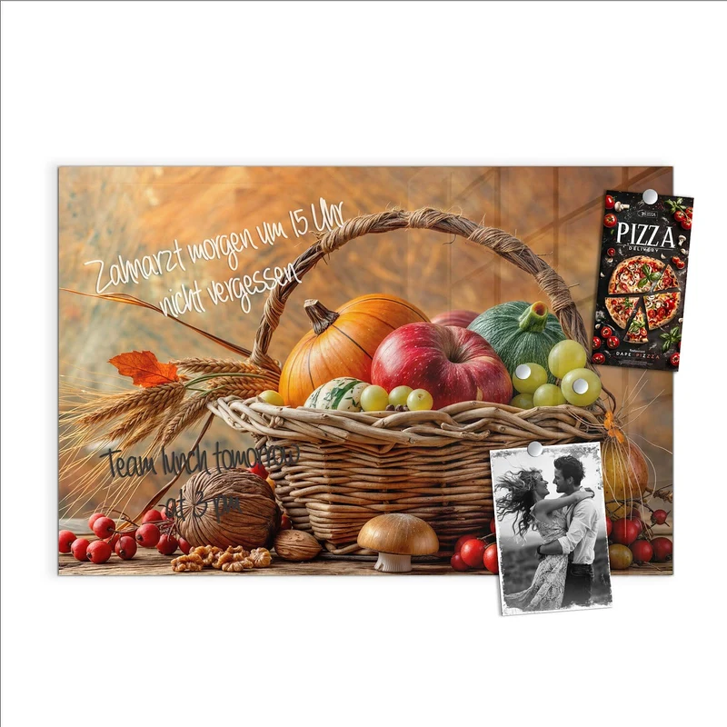 Magnettafel - Herbstlicher Korb