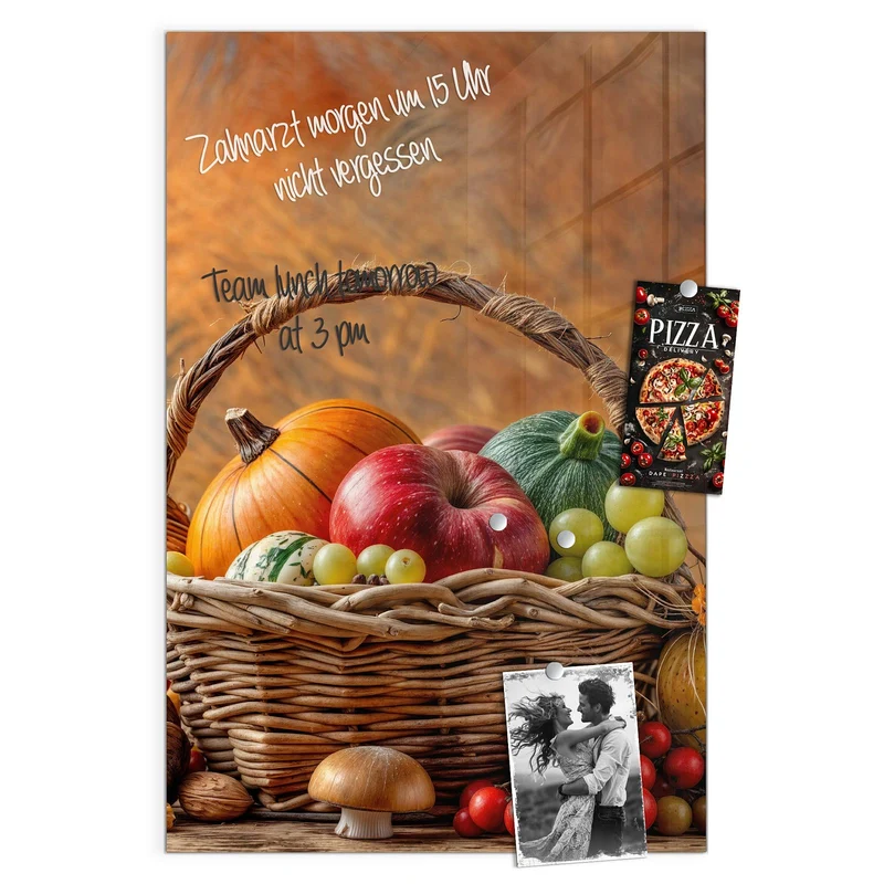 Magnettafel - Herbstlicher Korb