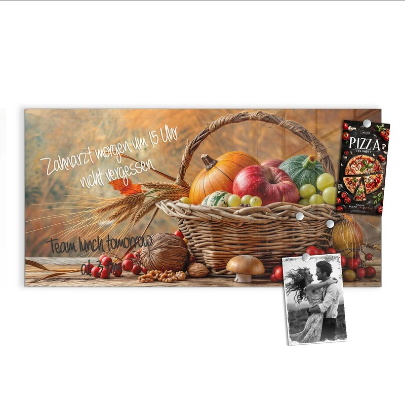 Magnettafel - Herbstlicher Korb