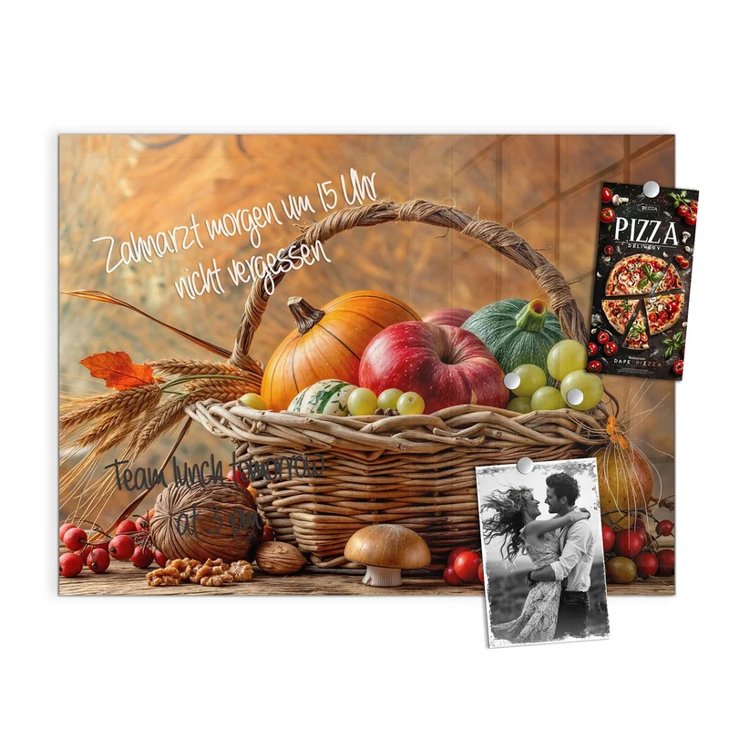 Magnettafel - Herbstlicher Korb