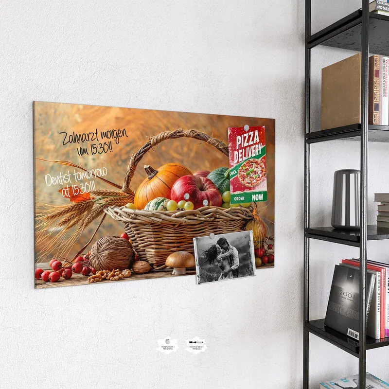 Magnettafel - Herbstlicher Korb