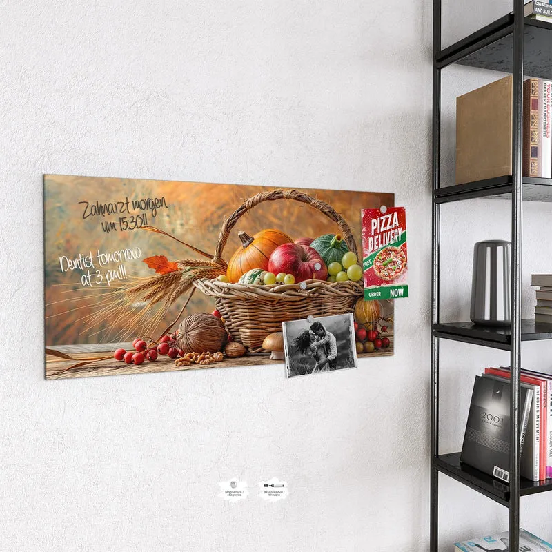 Magnettafel - Herbstlicher Korb