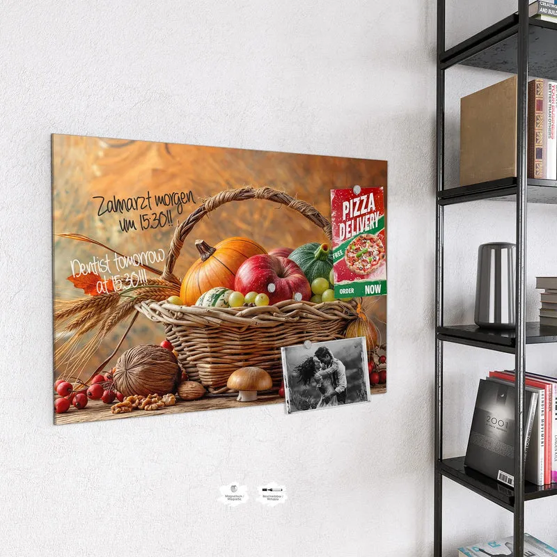 Magnettafel - Herbstlicher Korb