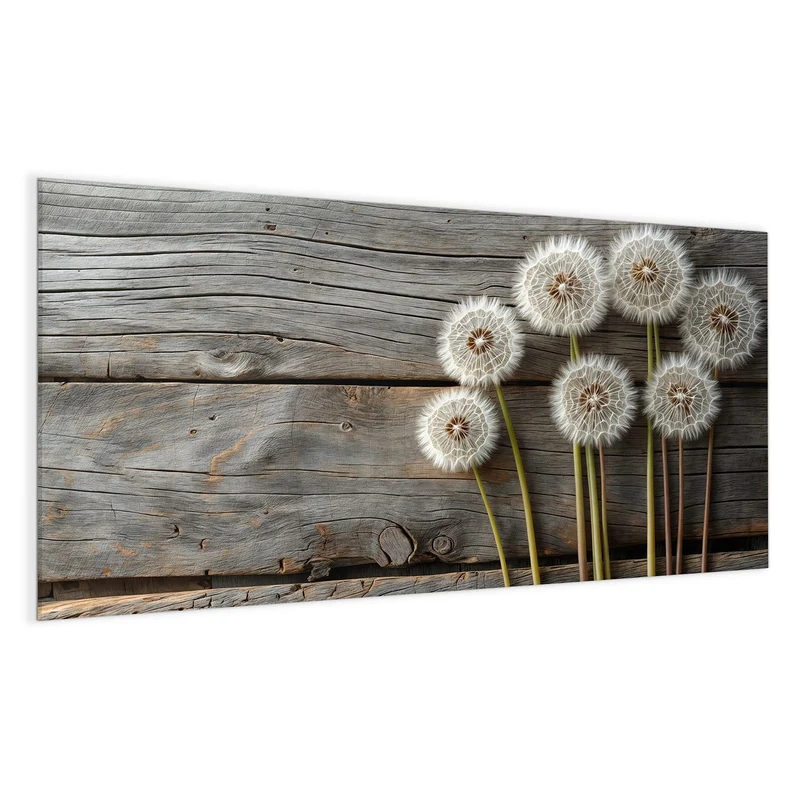 Magnettafel - Pusteblumen auf Holz