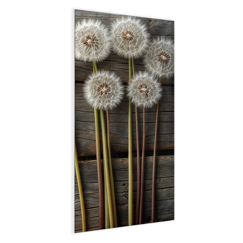 Magnettafel - Pusteblumen auf Holz
