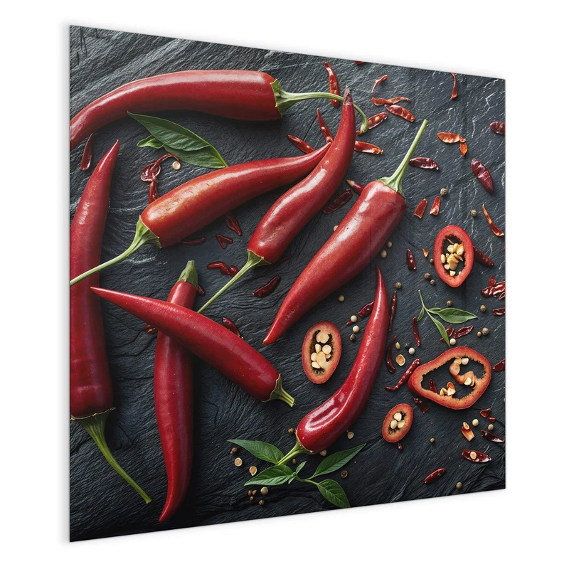 Magnettafel - Feurige Chilis