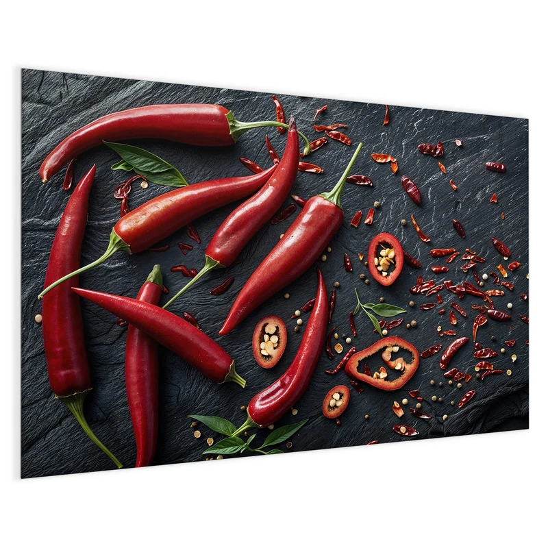 Magnettafel - Feurige Chilis