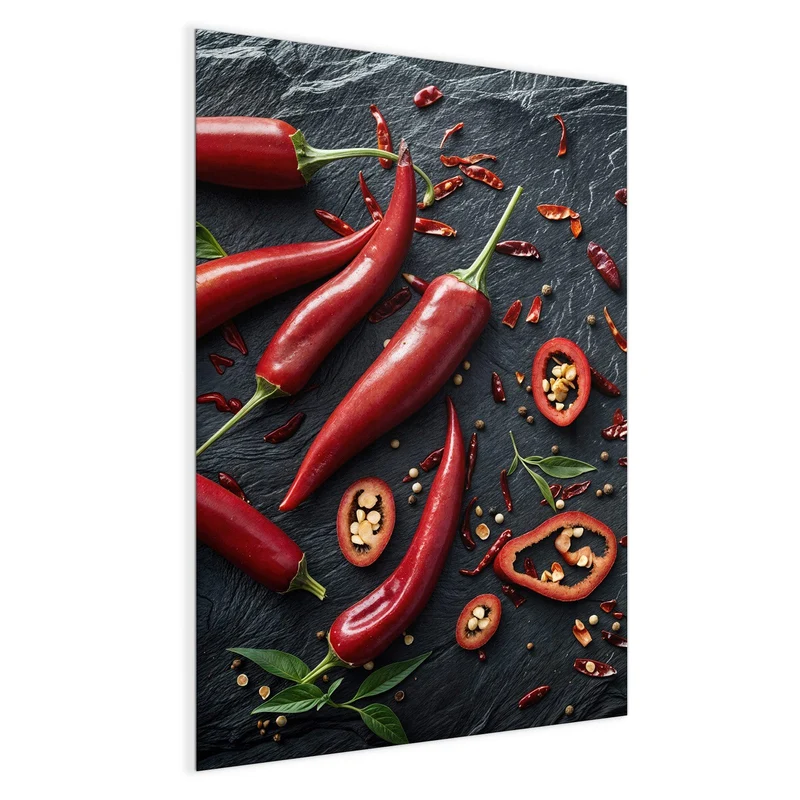 Magnettafel - Feurige Chilis