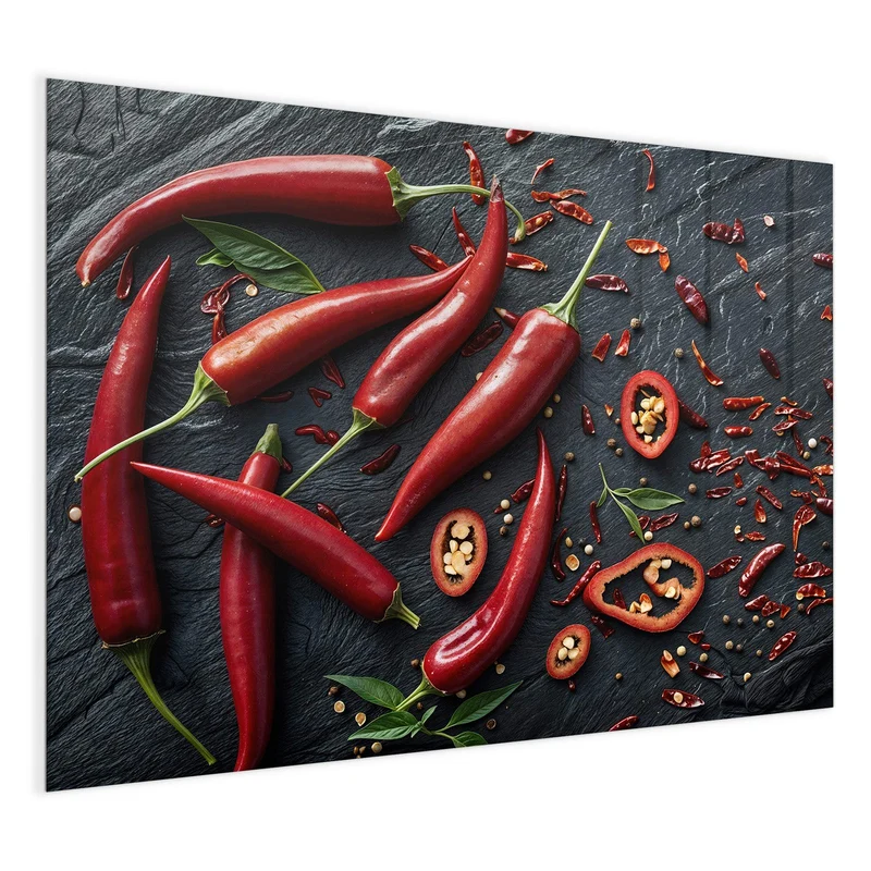 Magnettafel - Feurige Chilis