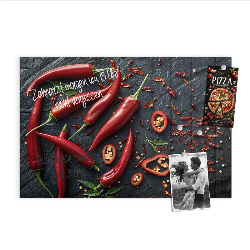 Magnettafel - Feurige Chilis