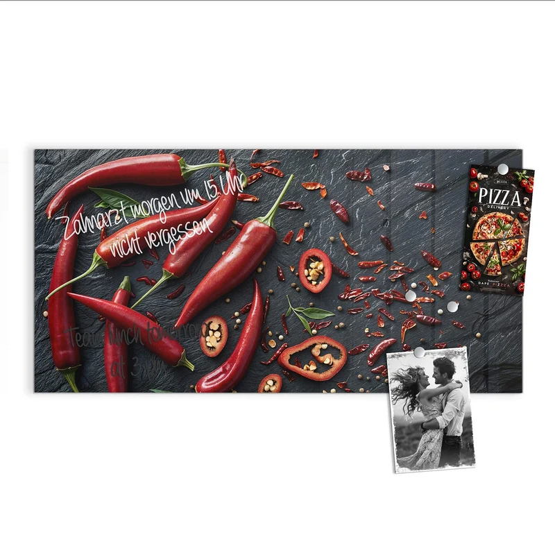 Magnettafel - Feurige Chilis