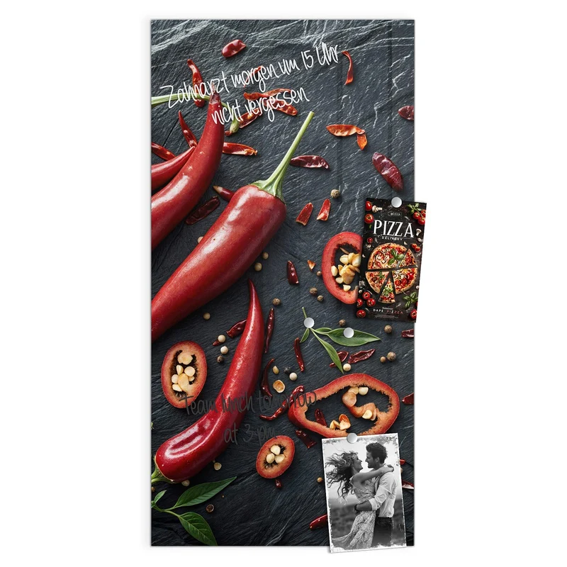 Magnettafel - Feurige Chilis