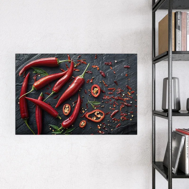 Magnettafel - Feurige Chilis