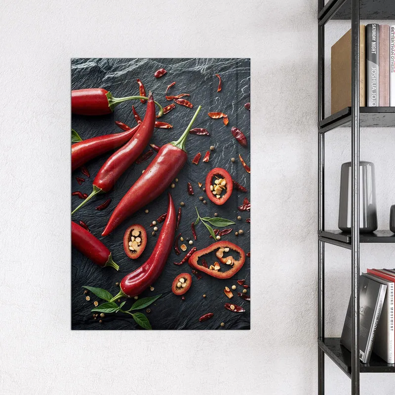 Magnettafel - Feurige Chilis
