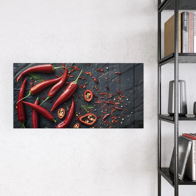 Magnettafel - Feurige Chilis