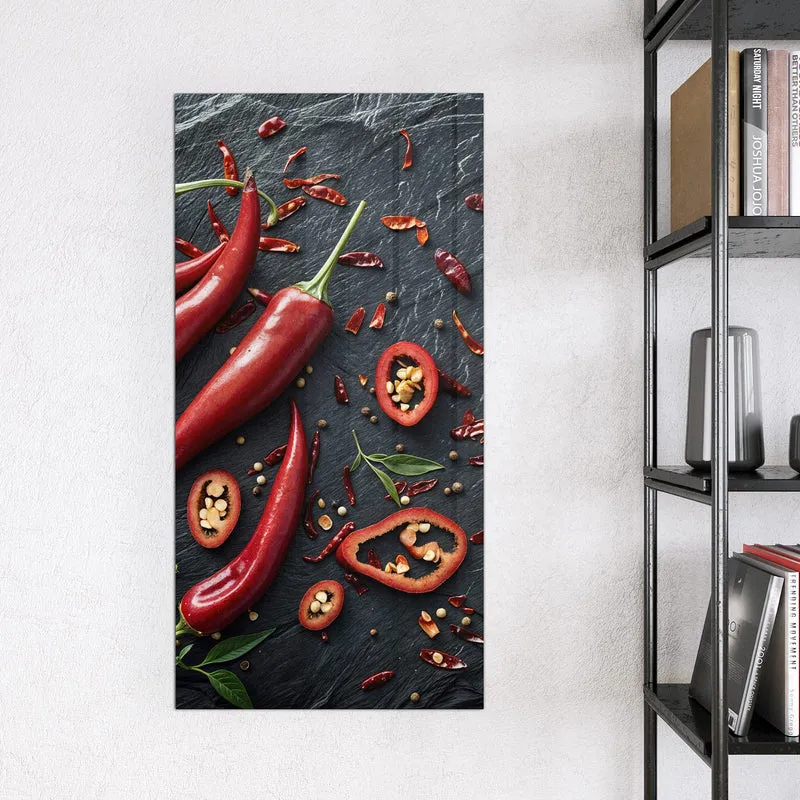 Magnettafel - Feurige Chilis