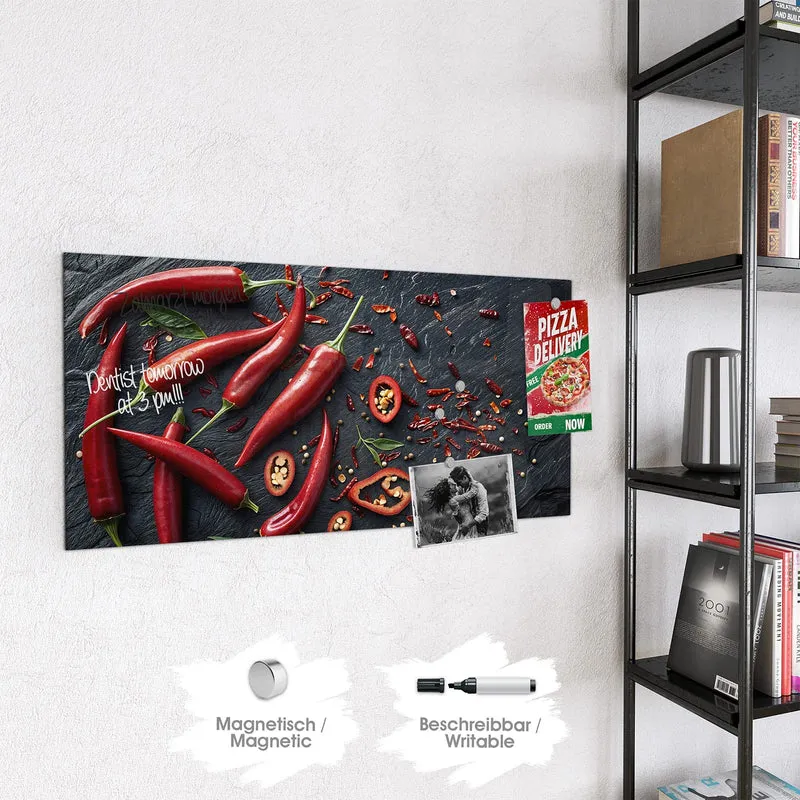 Magnettafel - Feurige Chilis