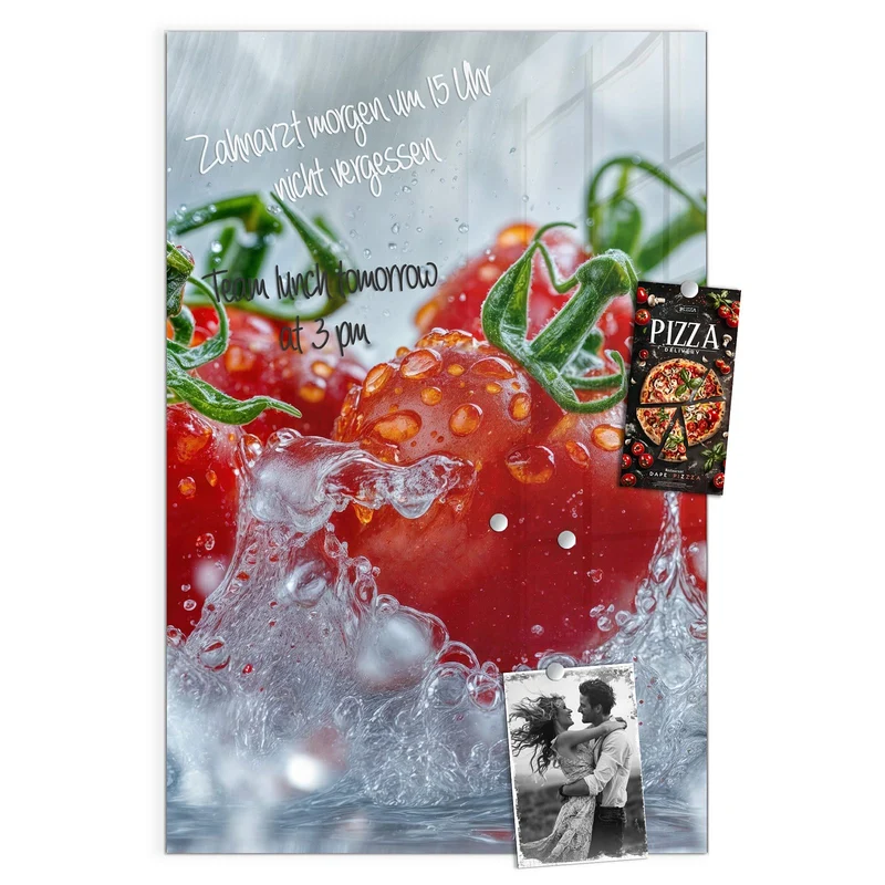 Magnettafel - Tomaten im Wasser