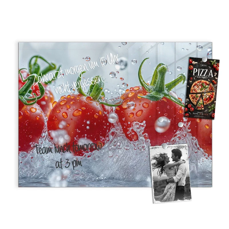 Magnettafel - Tomaten im Wasser