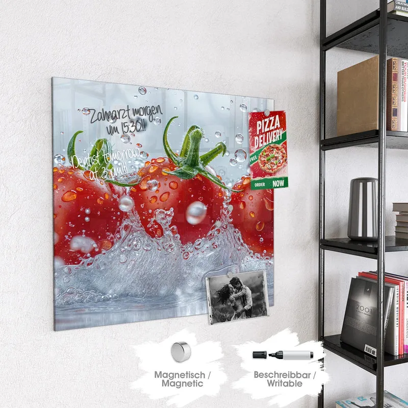 Magnettafel - Tomaten im Wasser