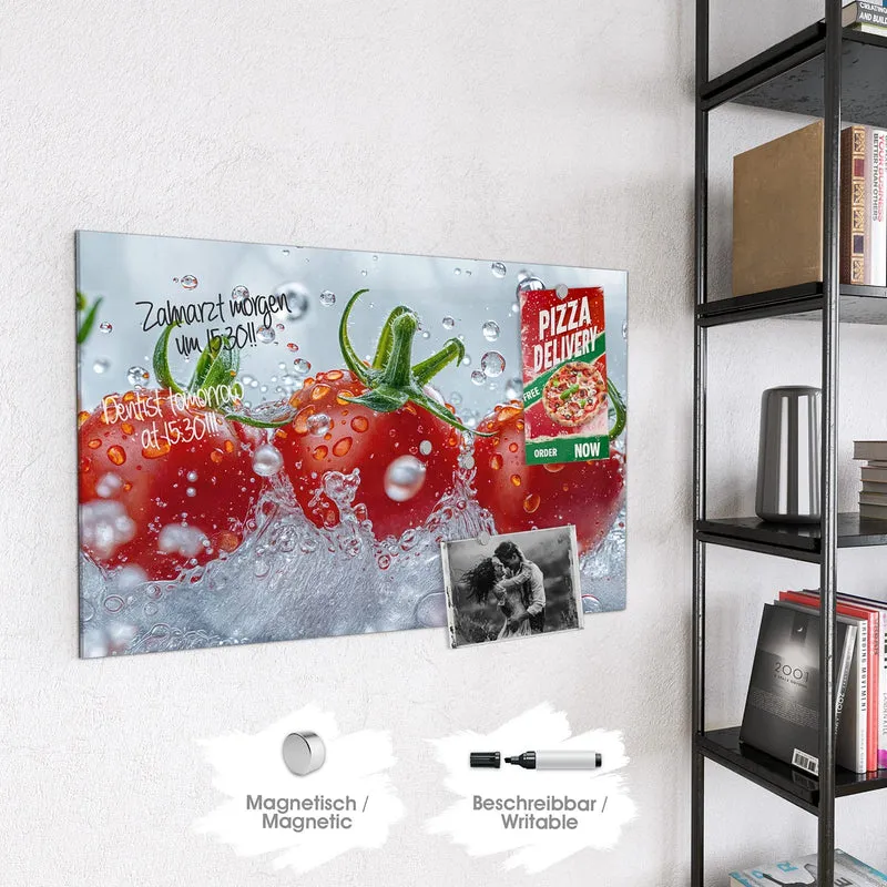 Magnettafel - Tomaten im Wasser